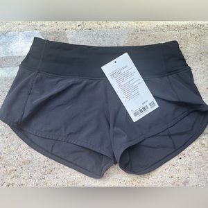 Black Lululemon Shorts Size 0, 2.5 inch